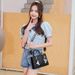 Women's New Fashion Quilted Shoulder Bag - Casual Square Crossbody Purse With Floral Embroidery & Letter Print Strap_viptrois.com