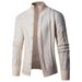 Loom Autumn Winter New Loose European American Knitwear Business Casual Youth Sweater Men's Cardigan Jacket_viptrois.com