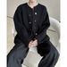 Autumn and winter small fragrant style thick knitted cardigan zipper loose high-end feeling niche sweater jacket trendy_viptrois.com
