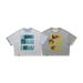 Double-sided Air-layer Short-sleeve Breathable Cool Men's Summer New Printed Letter Half-sleeve T-shirt_viptrois.com