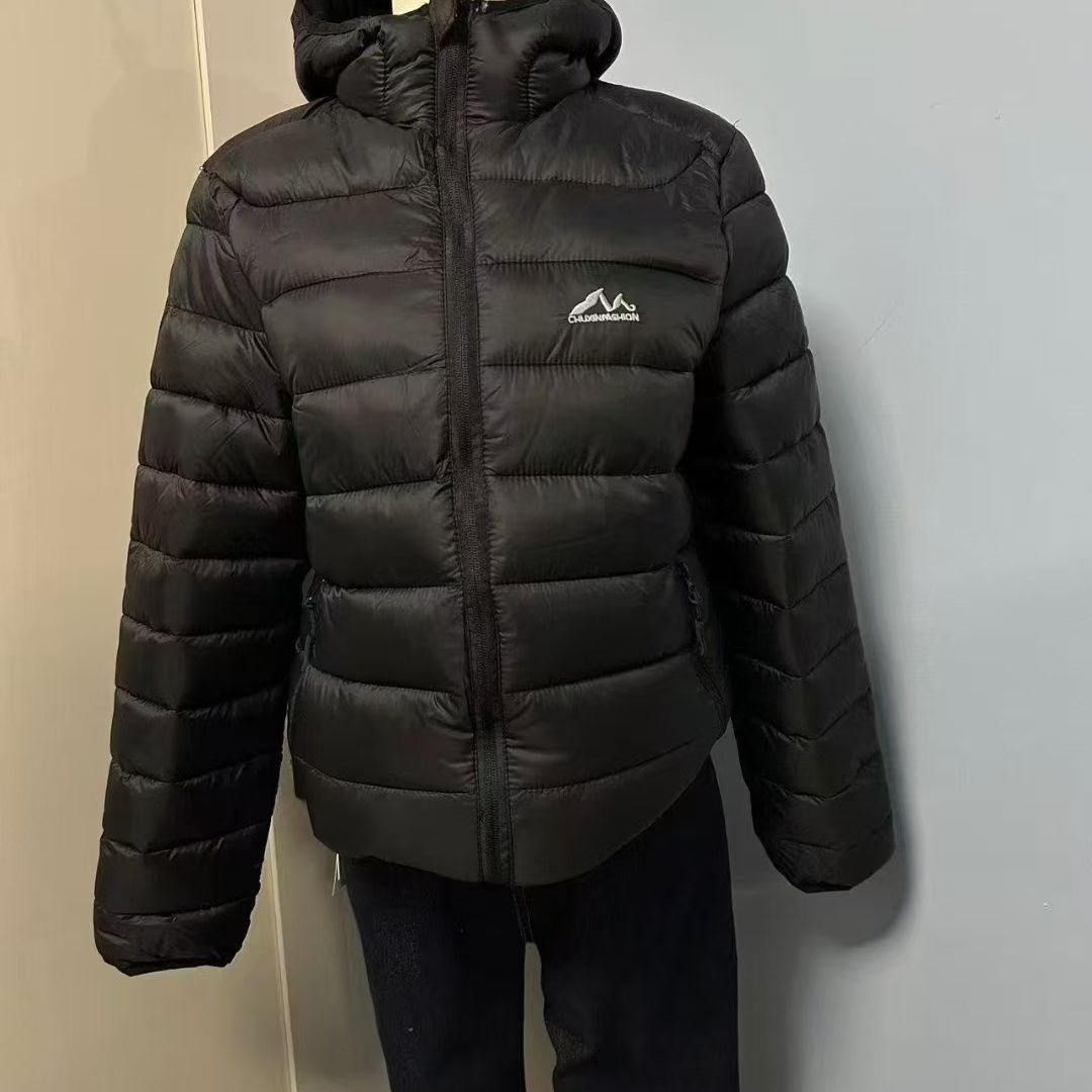Autumn And Winter Unisex New Casual Wear Warm Cotton Jacket Fashionable Light Luxury Embroidered Zipper Coat_viptrois.com