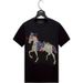Hot Diamond T-shirt Men's Short Sleeve 2024 New War Horse Ice Silk Clothes Men's Trendy Brand Trendy T-shirt Men's Large Size_viptrois.com
