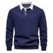 Northfold Northfold 2024 New Autumn Long Sleeve Polo Collar Trendy European Size Export Men's Sweatshirt High Quality Casual Versatile Men_viptrois.com