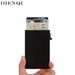 Rfid Metal Card Holder Aluminum Alloy Credit Card Box Side Push Automatic Pop Up Aluminum Box Card Holder Ultra Thin Men's Wallet_viptrois.com