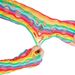 Rainbow Hollow Elastic Mesh Sexy Long Party Colorful Fishnet Gloves_viptrois.com