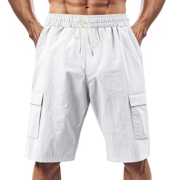 Men's Clothing Men's Summer Workwear Style Shorts Skin Friendly Breathable Loose Fitting Multi Pocket Casual Beach Jogging Squatting_viptrois.com