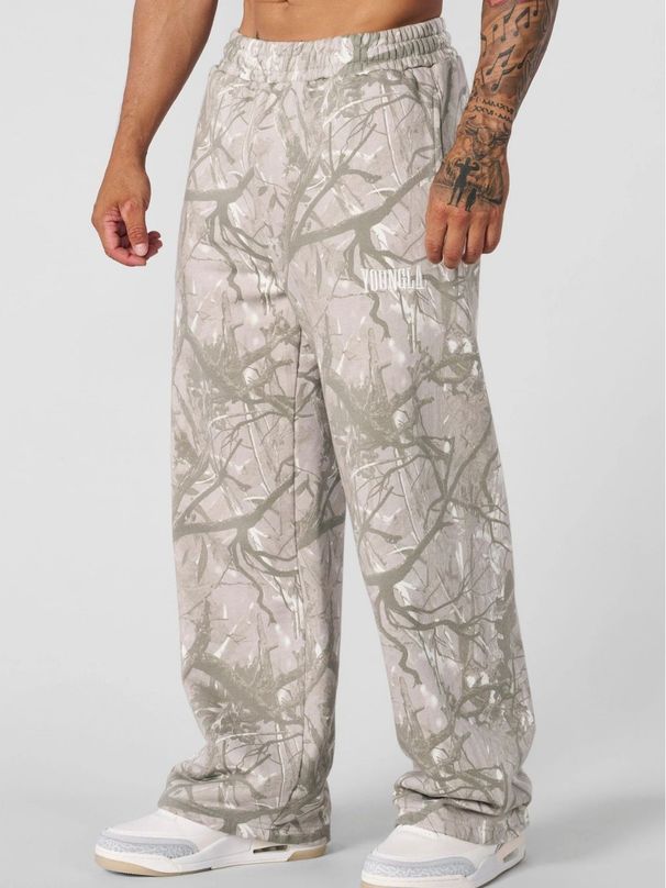 Men's Clothing 3D Printing Flared Casual Pants Men's Loose Sports Outdoor Camouflage Wide Leg Trousers American Street Trend_viptrois.com