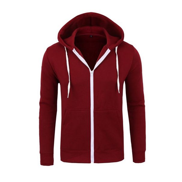 2025 Newest Hot Autumn Winter Fashion Fleece Hoodie Mens Casual Slim Thermal Lined Hood Jacket Sweatshirt Zip Outerwear Warm_viptrois.com