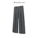 "Men's High-Waisted Pleated Dress Pants - Blend Wide-Leg Trousers With A-Line Cut & Breathable Drape (Office To Casual Wear)"_viptrois.com