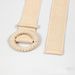 Women Braided Belts Spring And Summer Hot Style Braided Round Buckle Elastic Elastic Pp Grass Girls Belt Versatile Floral Dress_viptrois.com