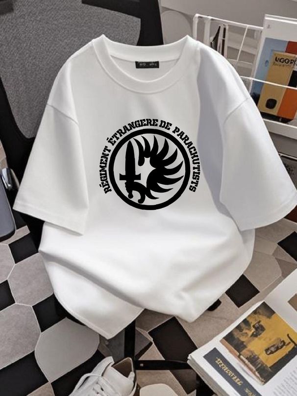 Legion Foreign T-Shirt French Foreign Legion Shirt Elite Paratroopers Fashion Breathable Summer Casual Graphic Streetwear Homme Unisex Comfortable_viptrois.com
