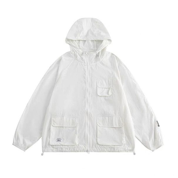 Suitable For All Seasons Summer Thin Hooded Sun Protection Jacket For Men And Women, Mountain Style Functional Outdoor Trendy Loose Fit Versatile_viptrois.com