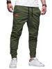 Youth Casual Workwear Jogger Pants – Solid Color, Comfort Fit, Stylish & Versatile (Black/Light Gray/Dark Blue/Army Green/Khaki, S-XXXL)_viptrois.com