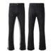Men's Clothing Flared jeans for men, contrasting color flared jeans, washed jeans, flared jeans_viptrois.com