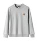 Little Fox Crewneck Sweatshirt, Street Fashion Autumn/Winter Style, Versatile Casual Zip-Up Hoodie_viptrois.com