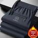 Luxury Men's Casual Pants Fleece Lined Loose Straight Leg Sports Winter Plus Size Versatile New Style_viptrois.com