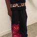 Men's Clothing Y2K Retro Double Waist Letter Print Casual Pants Street Men's Pants Hip Hop Gothic Harajuku Loose Sweatpants Sweatpants_viptrois.com