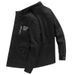Men's Lightweight Longline Cotton Jacket For Spring & Autumn, Breathable Travel Coat With Zipper, Loose Fit Plus Size Casual Outerwear_viptrois.com