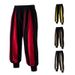 Men's Clothing Autumn New Men's Cotton And Linen Colorblock Casual Pants_viptrois.com