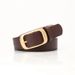 New Fashion Women's High-end Pin Buckle Simple Matching Jeans Suit Skirt Pants Belt_viptrois.com