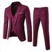 Hot Men Brand Blazers 3 Pieces Sets Business Suits Blazer + Vest + Pants Wedding Formal Coats Elegant Jackets Party Wedding Formal Casual Terno_viptrois.com