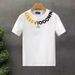 Popular letter-printed short sleeve T-shirt men's fashion brand round neck half sleeve 2024 summer new men's body repair shirt_viptrois.com