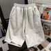 Unisex Heavyweight Cargo Shorts American Streetwear Loose Fit Casual Athletic Bottoms_viptrois.com