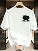 3 Pack Premium Men's Retro Vinyl Record BULEVAR Cursive Letter Print T-Shirt, Heavy Cotton Crew Neck Casual Tee, Luxury Summer Basic Black White Grey_viptrois.com