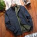 Men's Reversible Thin Sports Jacket European Size Spring Autumn Casual Breathable Stand Collar Top_viptrois.com