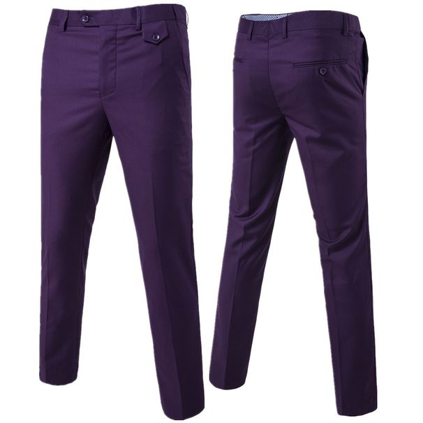Fashion Quality Men's New Solid Color Trendy Versatile Casual Trousers Business Trousers 9 Colors 9 Sizes Trousers_viptrois.com
