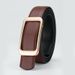 Belt Women's New Reverbial Leather Women's Belt Simple Trouser Belt Fashionable And Versatile Double-sided Use Belt Women_viptrois.com