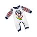 Christmas snowman letters Snowflake Christmas family clothing printed home clothes pajamas_viptrois.com