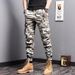 Men's Camo Cargo Pants – Slim Fit Military Utility Pants With Drawstring Waist (Woodland/Desert Camo) | Streetwear & Tactical Style_viptrois.com