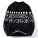Pure Fair Isle 2025 Autumn And Winter Thickened Warm Knitted Men's Youth Christmas Jacquard Sweater_viptrois.com