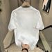 Men's Clothing Cotton Short Sleeved T Shirt Casual Trend Men And Women Summer Ins White Round Neck Top Trendy Versatile Men's Half Sleeve_viptrois.com