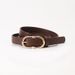 New fashionable and versatile women's belt, high-end alloy pin buckle imitation leather belt, women's decorative jeans thin belt_viptrois.com