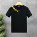 Popular letter-printed short sleeve T-shirt men's fashion brand round neck half sleeve 2024 summer new men's body repair shirt_viptrois.com
