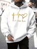 Men's Autumn And Winter Casual Fashionable Loose Hooded Sweatshirt FAITH HOPE LOVE Letter Printed Warm Long Sleeved Pullover_viptrois.com