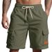 Men's Clothing Outdoor Summer Men's Heavy Loose Casual Sports Corduroy Workwear Shorts_viptrois.com