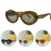 women circular acetate gla Modern sophistication understated shades Suitable for all kinds of wear femininity_viptrois.com