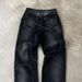 Men's Clothing Line Stitching Jeans Men's High Street Design Loose Embroidered Jacket Gothic Style Suit_viptrois.com
