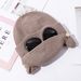 Women's Hats Autumn And Winter New Double Layer Thickened Pilot Knitted Hat Parent Child Warm Mask Glasses Wool Hat Men And Women_viptrois.com