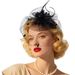 Bridal Head Flower, Retro Veil, Evening Dress, Mesh Feather Toast Dress, Hair Accessories, Shanghai Night Cheongsam, Celebrity Headdress_viptrois.com