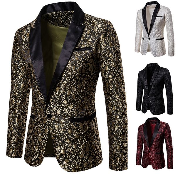 Loom 2024 European And American Autumn Winter Color Large Body Jacquard Fashion Design Formal Men's Lapel Suit XZ32_viptrois.com