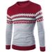 Loom Foreign Trade Special Price New Autumn Winter Men's Sweater Pullover Round Neck British Boutique In Stock Color Block_viptrois.com