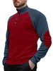 The New Men's Outdoor Sleeved Casual Stand-up Collar Loose Corduroy Long-sleeved Sweatshirt Of The 2025 European Code Spring And Autumn Collection_viptrois.com