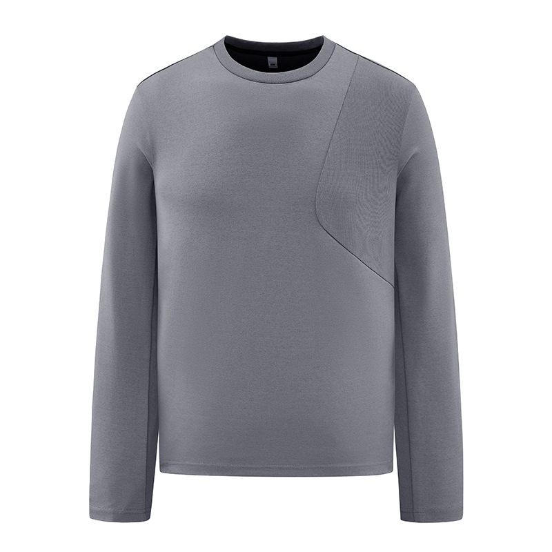 Men's Autumn/Winter Round Neck Sweatshirt – 220g Breathable & Wrinkle-Resistant Polyester Blend | Casual Comfort For Everyday Wear (M-5XL)_viptrois.com