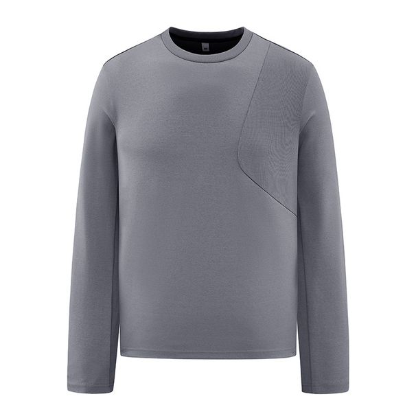 Men's Autumn/Winter Round Neck Sweatshirt – 220g Breathable & Wrinkle-Resistant Polyester Blend | Casual Comfort For Everyday Wear (M-5XL)_viptrois.com