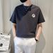 Ruffian Handsome Men's Short-sleeved T-shirt 2025 New Summer Light And Mature Wind Round Neck Front Shoulder Half-sleeved Men's Heavy T-shirt_viptrois.com