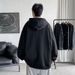 Men's Clothing Casual Zip-Up Hoodie With Drawstring, Lightweight Pullover Sweatshirt For Spring & Fall, Plain Color Loose Fit Streetwear Jacket_viptrois.com